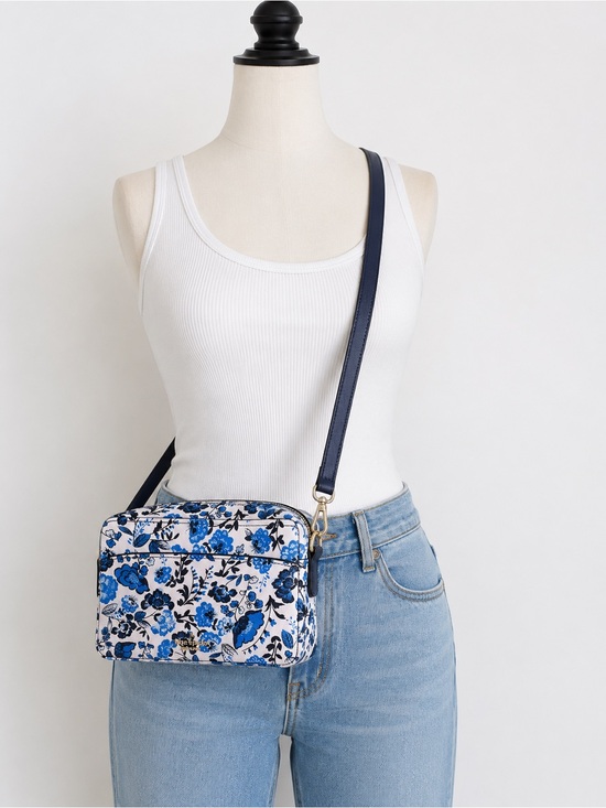 kate spade Handbags - kate spade Blue and Black Floral Crossbody Bag